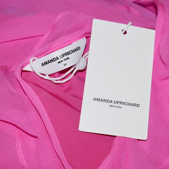 NWT Amanda Uprichard Kalyn Silk Asymmetrical Dress - Picture 7 of 8